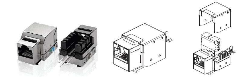 Category 6 STP RJ 45 Key Stone Jack